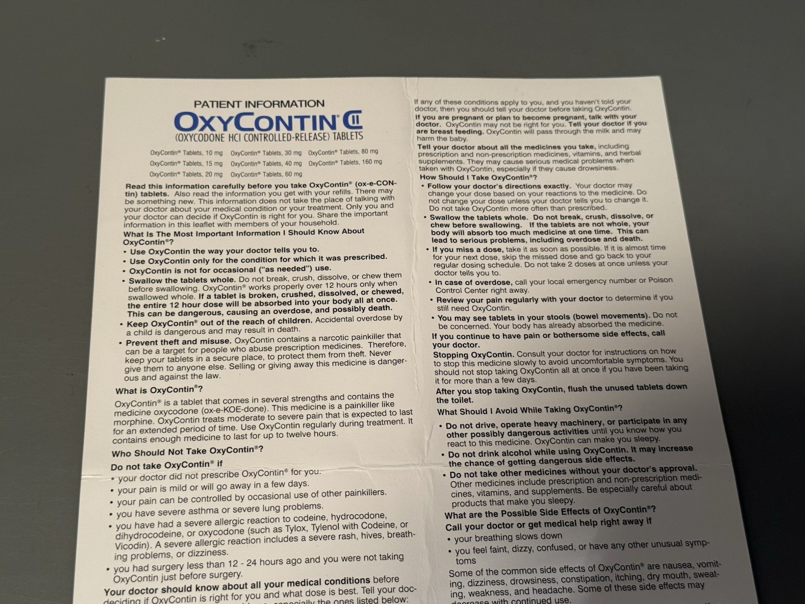OXYCONTIN Drug Savings Cards • $60 Savings Card • OxyContin Discount Card •