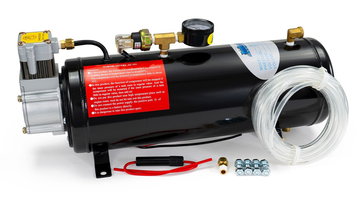 HornBlasters 2-Chime 3-Liter Air Horn Kit - 12 Volt - 110 PSI