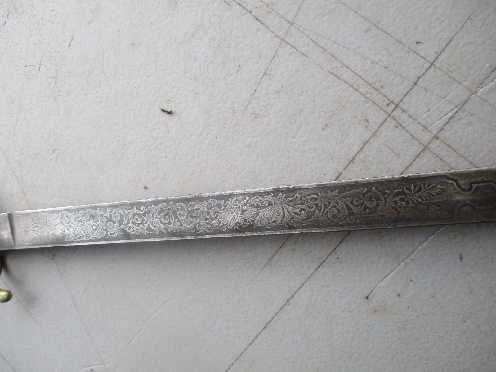 Imperial German M 1871 Cadet Bayonet with Blade Etchings