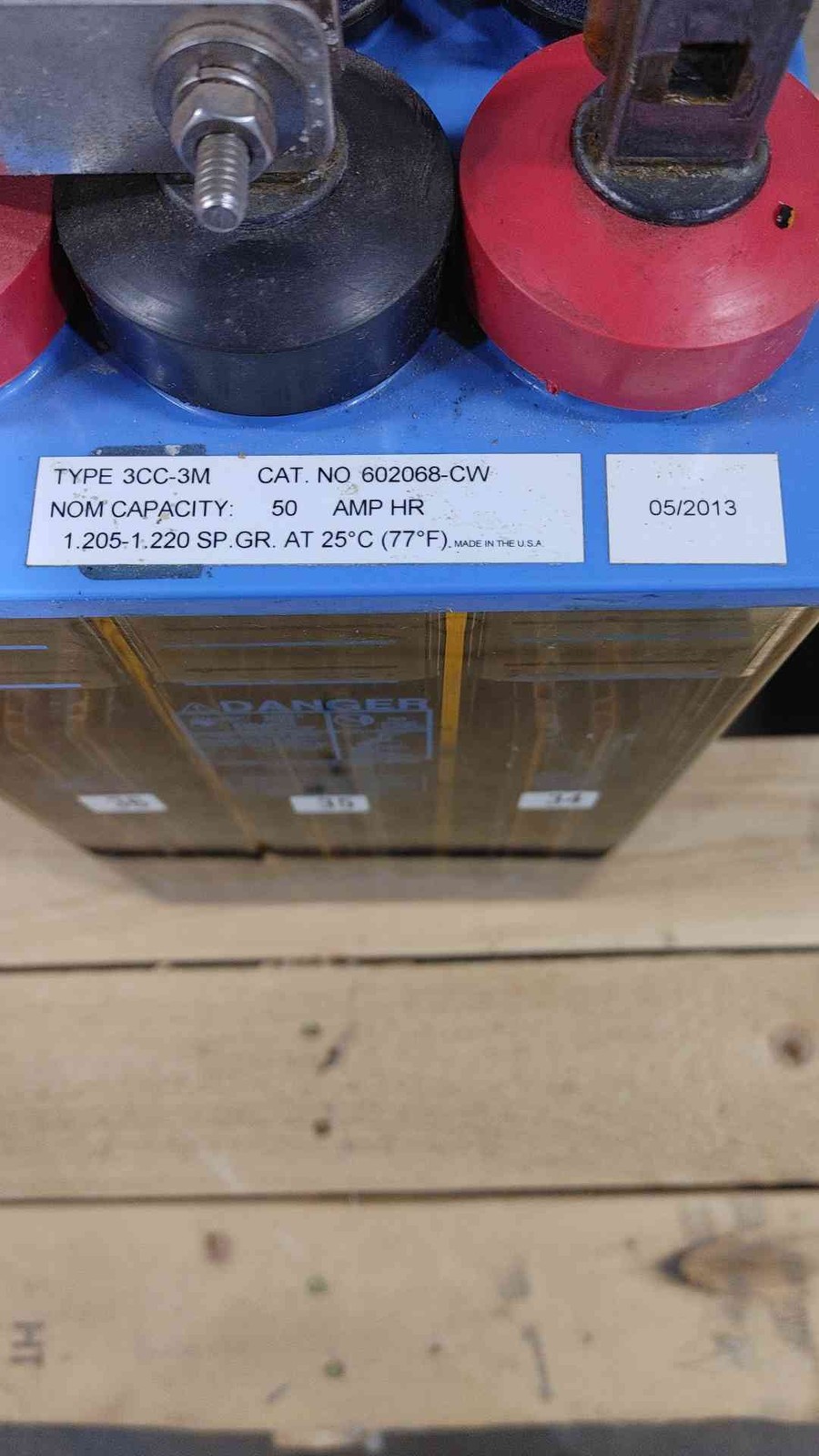 PowerSafe 3CC-3M 6V 50Ah Wet Cell Battery(SKU: 111483)