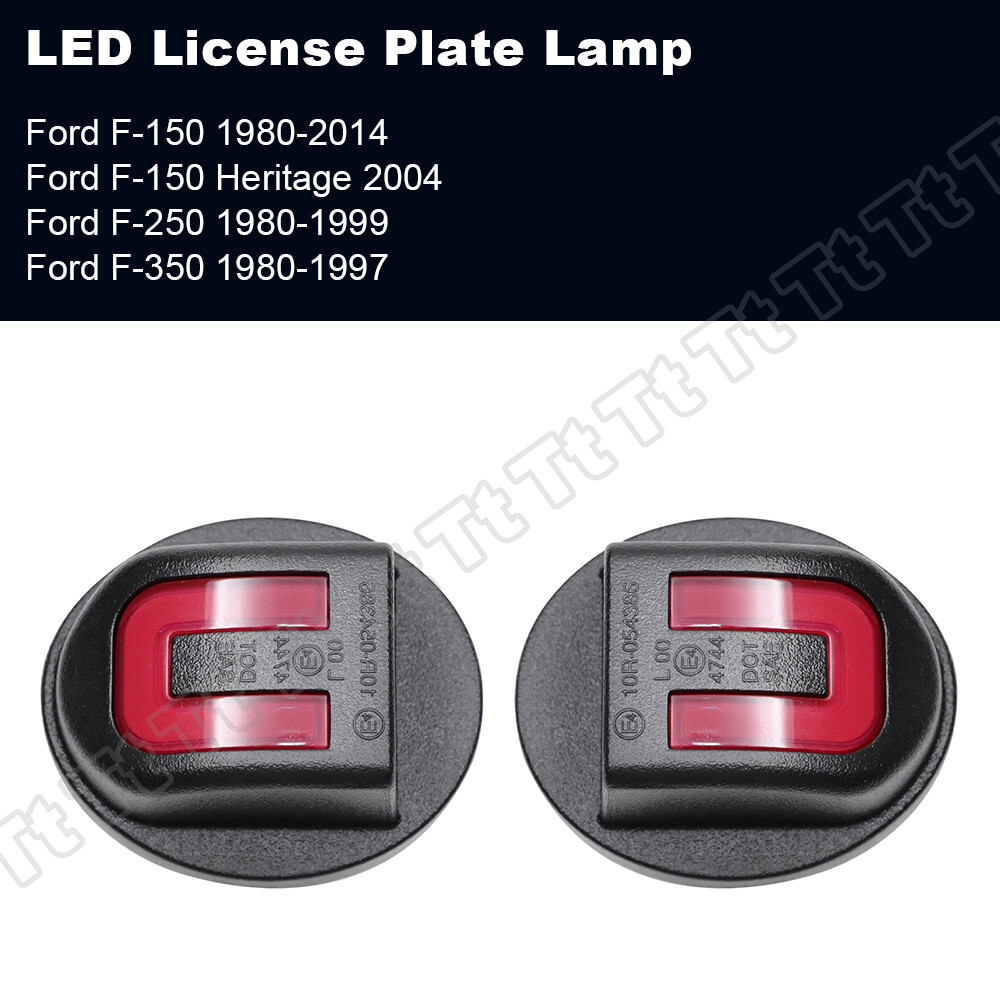 LED License Plate Light Rear Bumper Tag Assembly Lamp For Ford F150 F250 F350 2X
