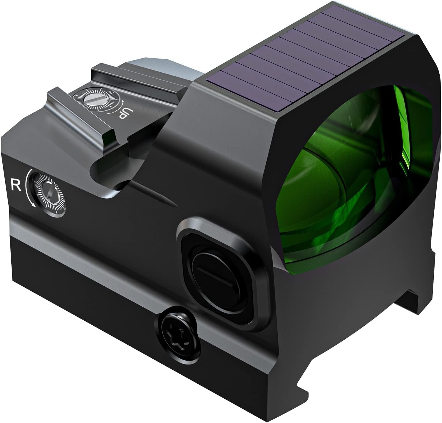 EPN AE-RS1028 Red Dot LED Reflex Sight, Solar Failsafe, Shake Awake, Black