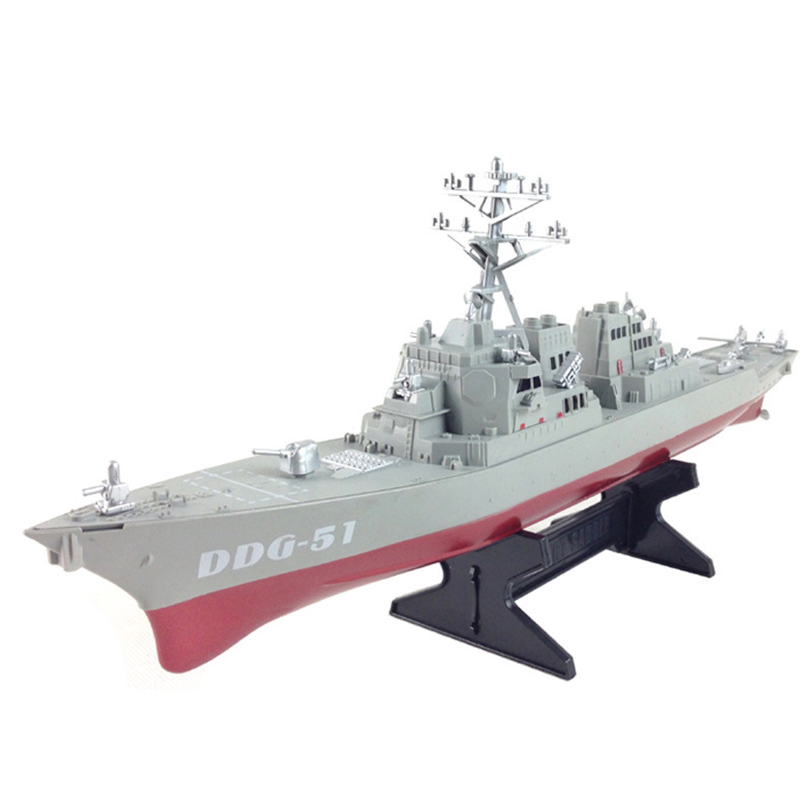Plastic Destroyer Ornaments Military Ship Model Static Warship Military Model A