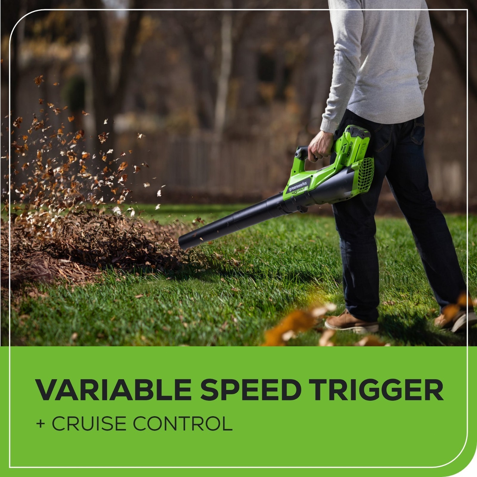 Greenworks 40V Cordless Leaf Blower and String Trimmer Combo Kit w/ 2Ah Battery