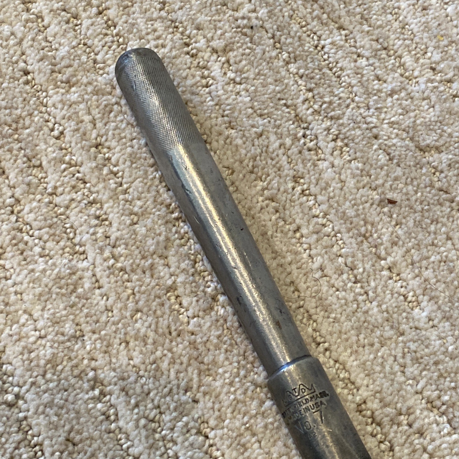 VINTAGE GREENFIELD GTD NO.7 TAP WRENCH HANDLE 191/4"LONG OPENS 5/8" MADE IN USA