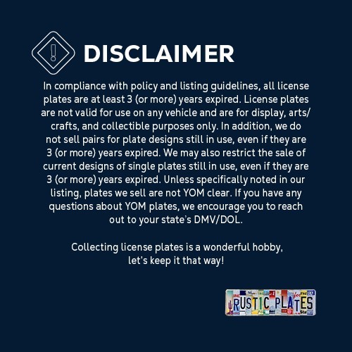 1950 Repainted Texas License Plate