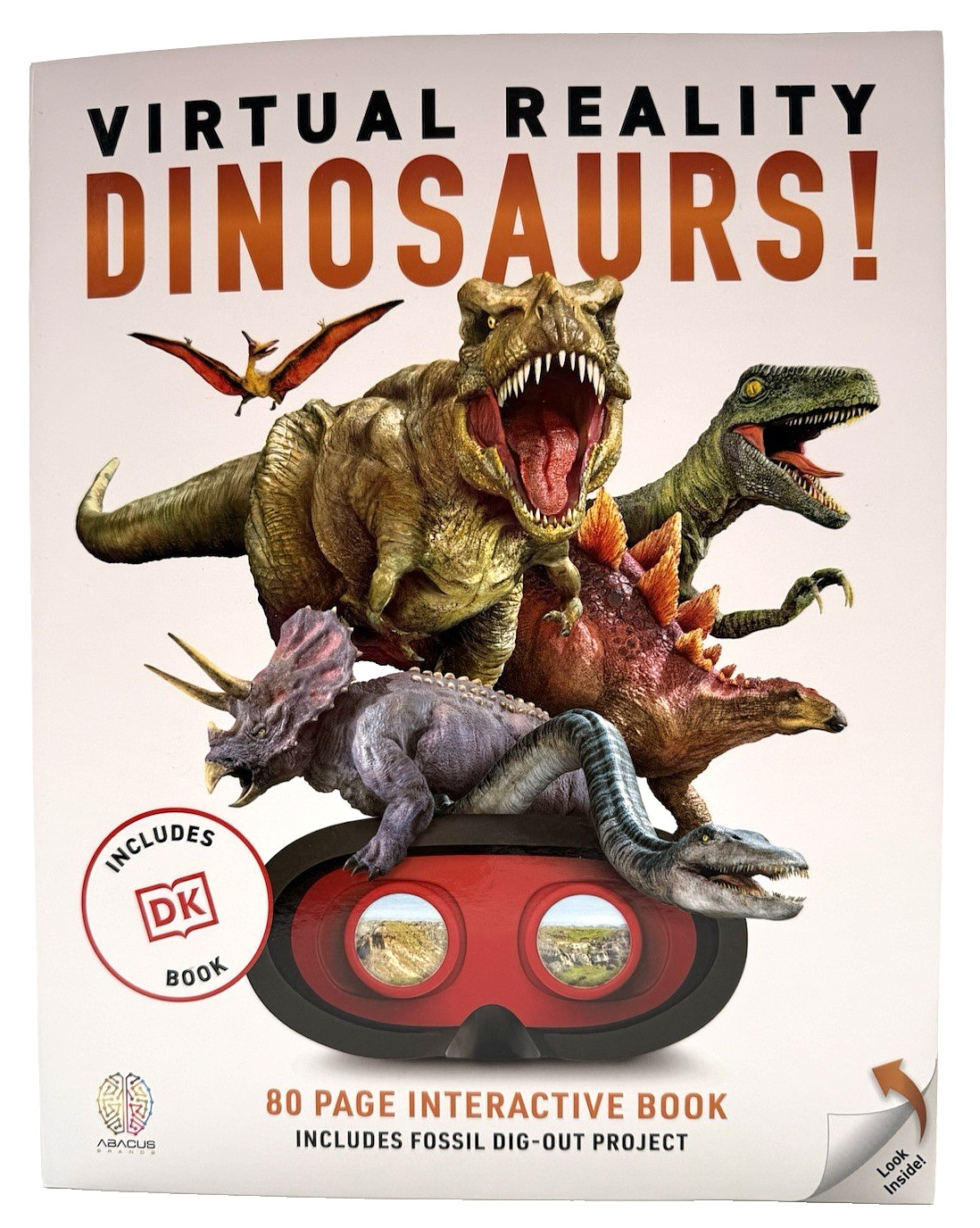 Virtual Reality Dinosaurs! with DK Book | Fossil Dig-Out Project Science Kit NEW