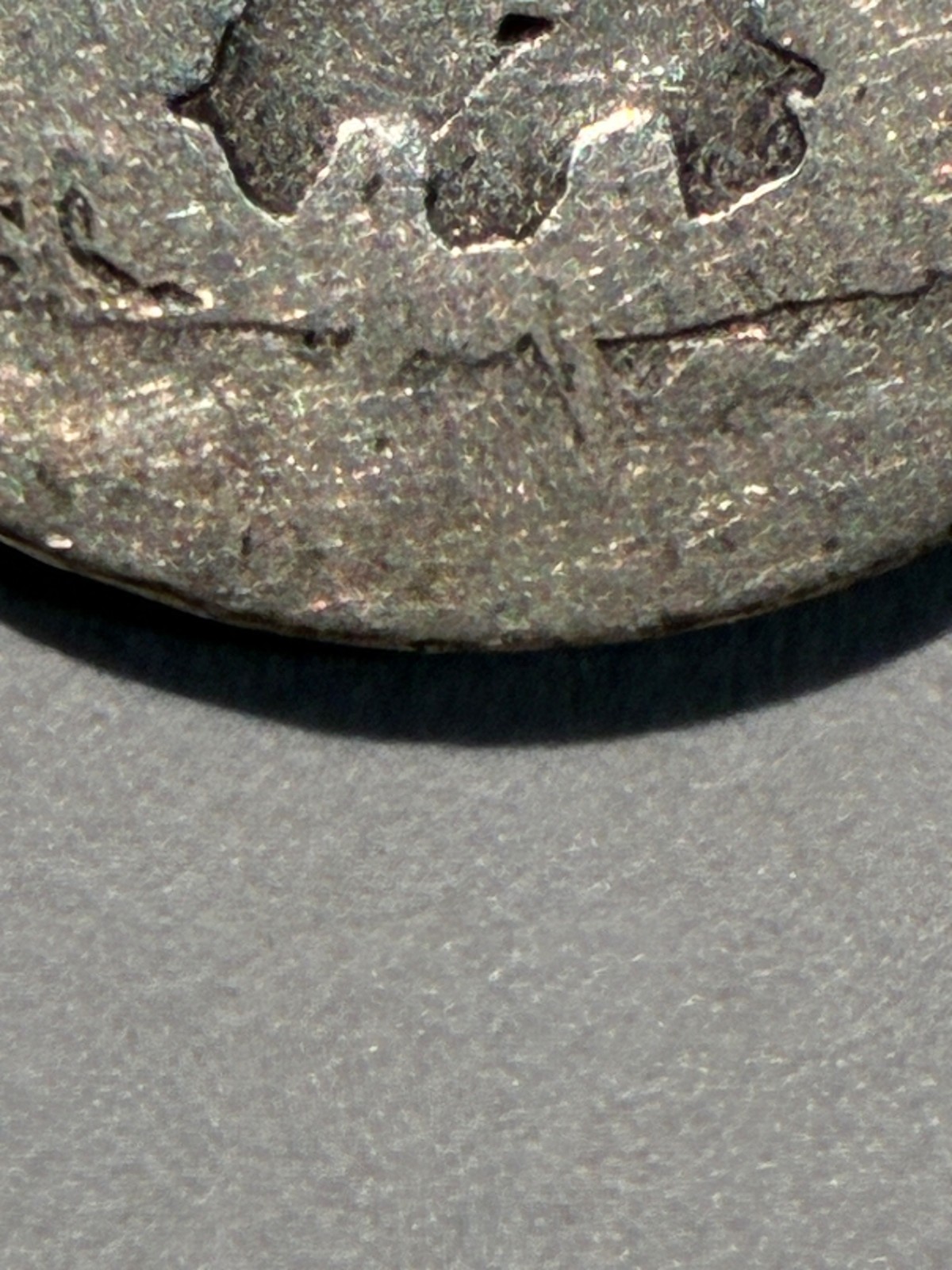 1895 Unknown Mint Barber Dime. Could be S or Plain, maybe O. Poor condition