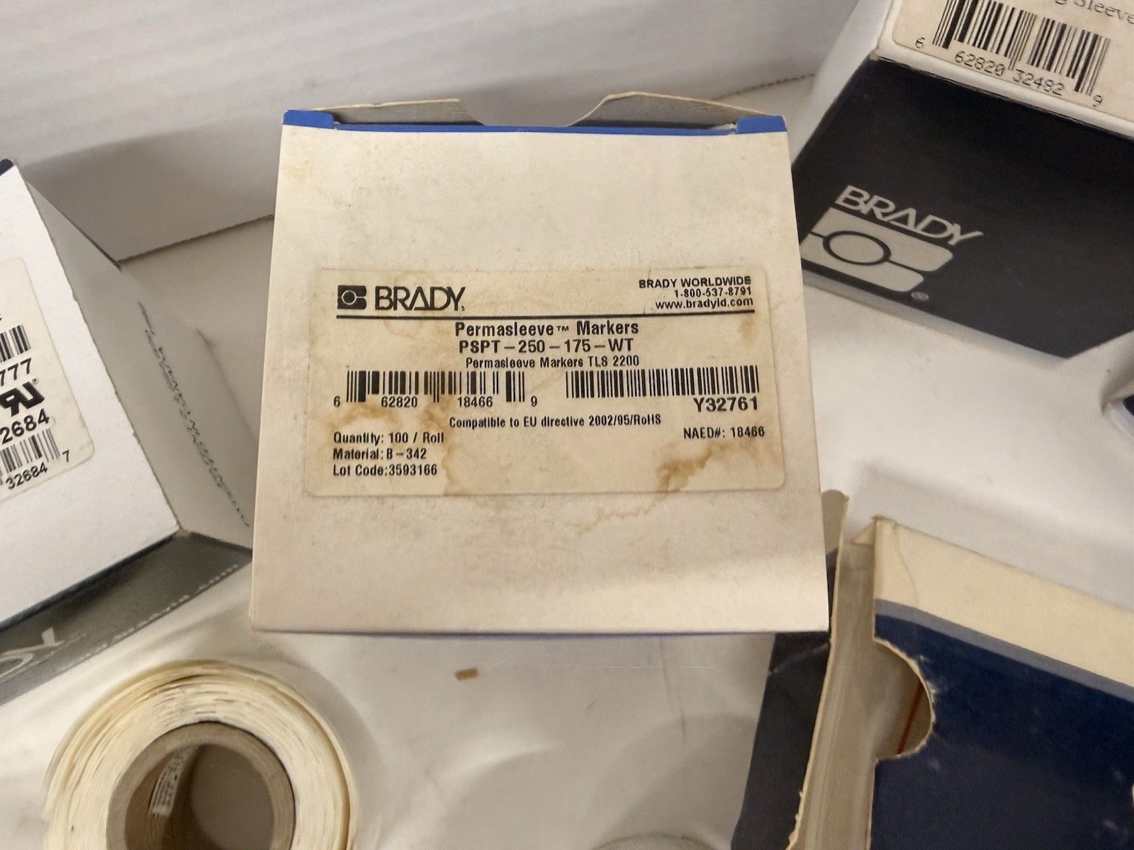 LOT OF BRADY WIRE MARKERS CLIP-SLEEVES, LABELS AND MORE BIG LOT--NEW