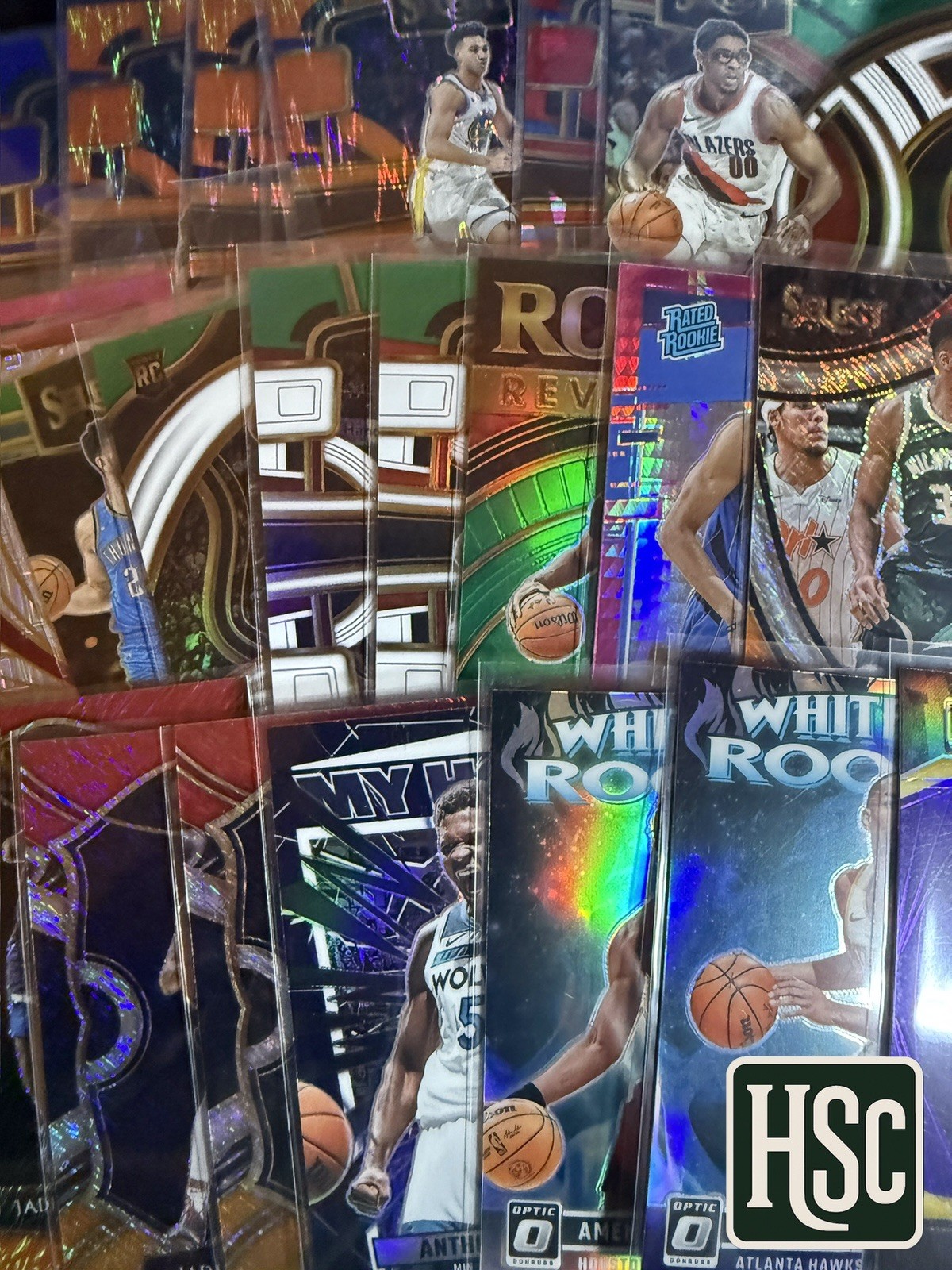 Basketball NBA - 40 Card Lot - Rookies, Parallels, Memorabilia, Autos, Numbered