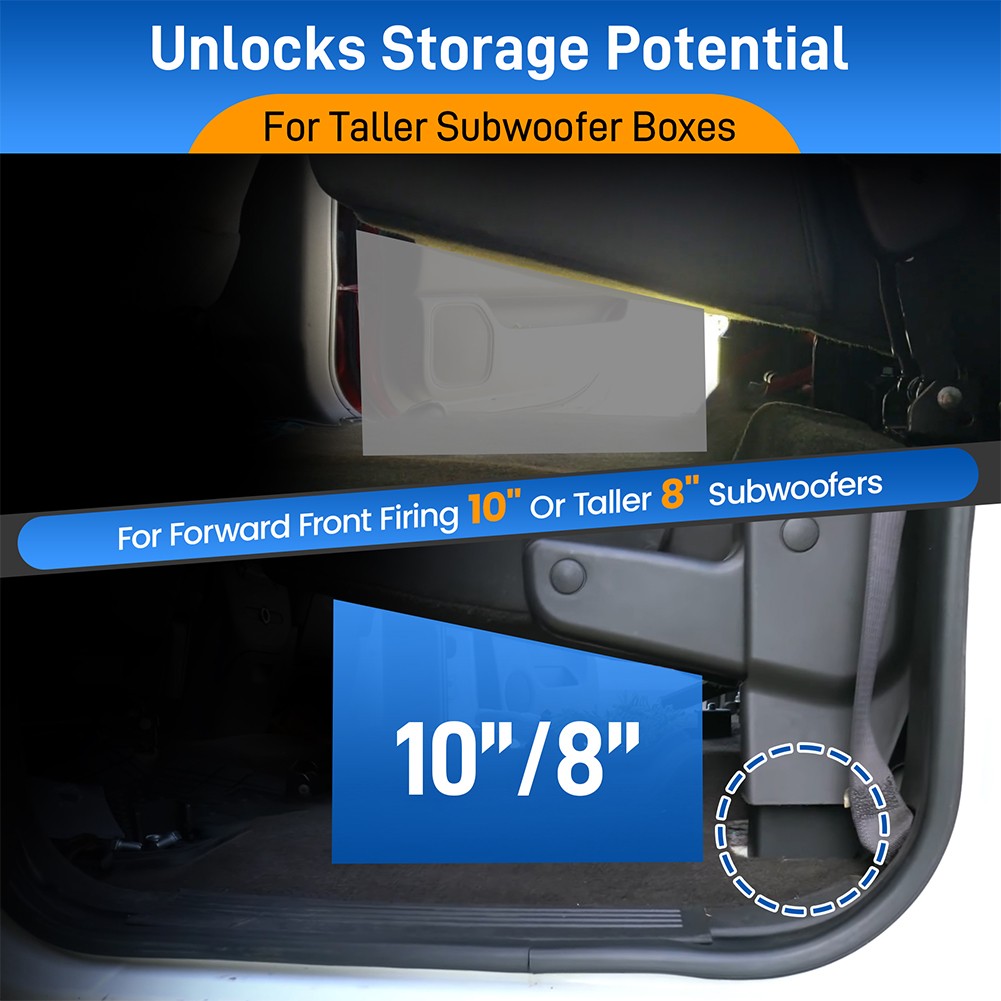 For 2007-2013 Chevy Silverado GMC Sierra Crew Cab Rear Seat Lift Kit 2.5" inch