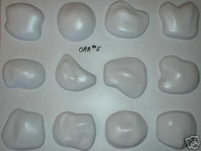 12 River Rock Molds #OOR-04 to Make 100s of Concrete Stones For Walls, Fast Ship