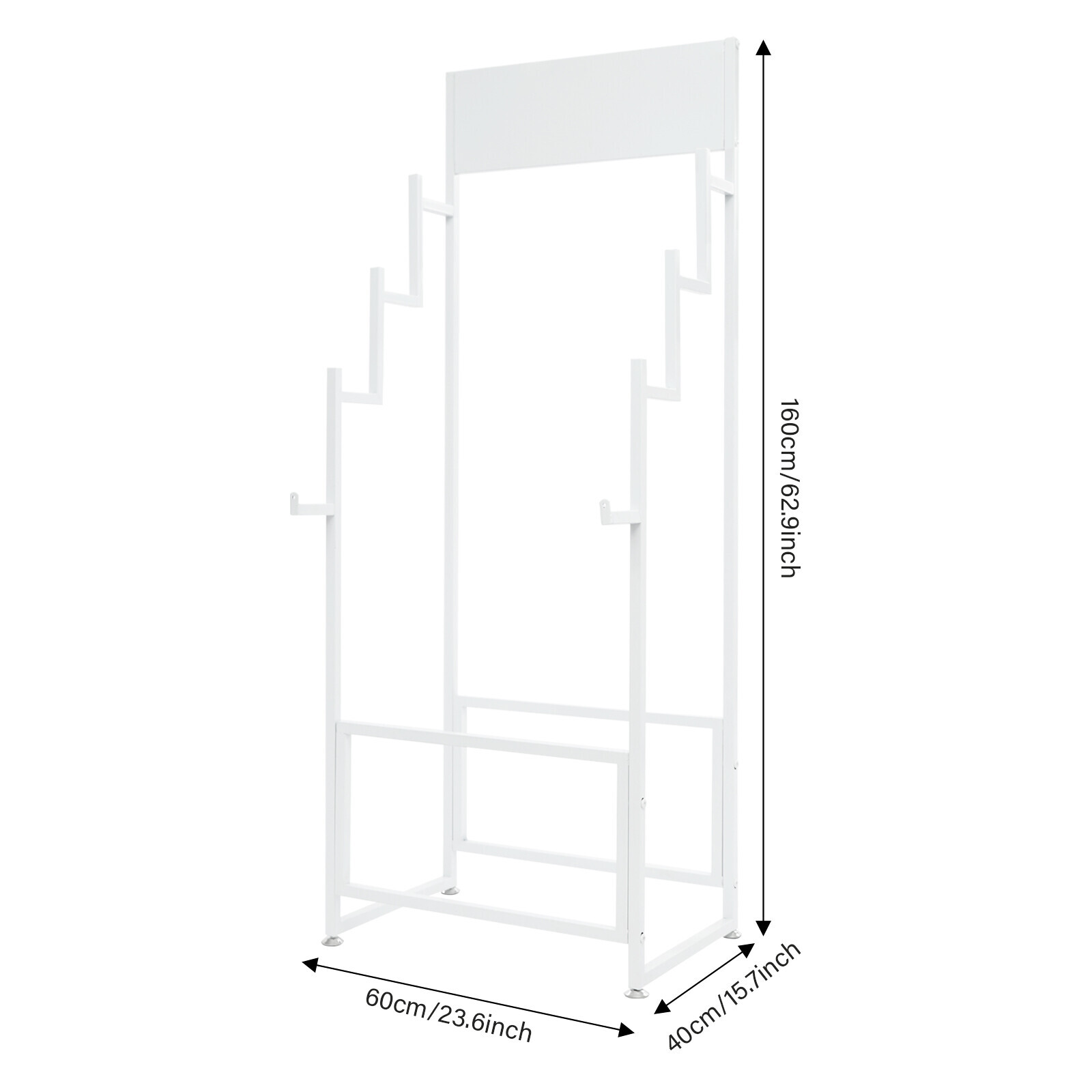 Floor Standing Carpet Display Stand Commercial Organizer Holder f/Displaying Mat