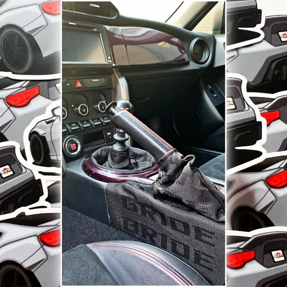 JDM BRIDE shift boot and ebrake boot combo (Subaru BRZ - Scion FR-S fitment)