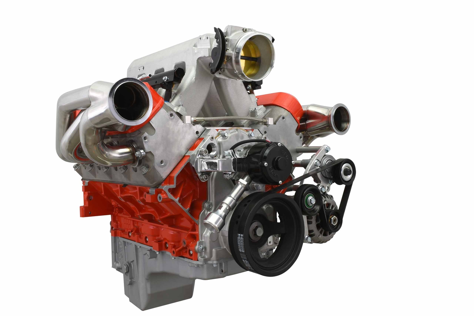 LS Low Mount Alternator Bracket for Electric Water Pump w/ Tensioner - Truck