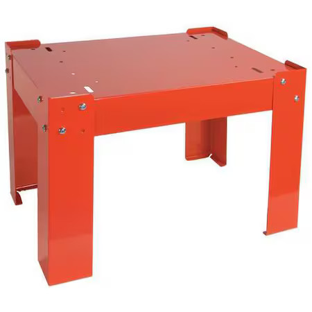 Durham Mfg 304-17 Base For Slide Rack Cabinet, D 16 1/4, Red