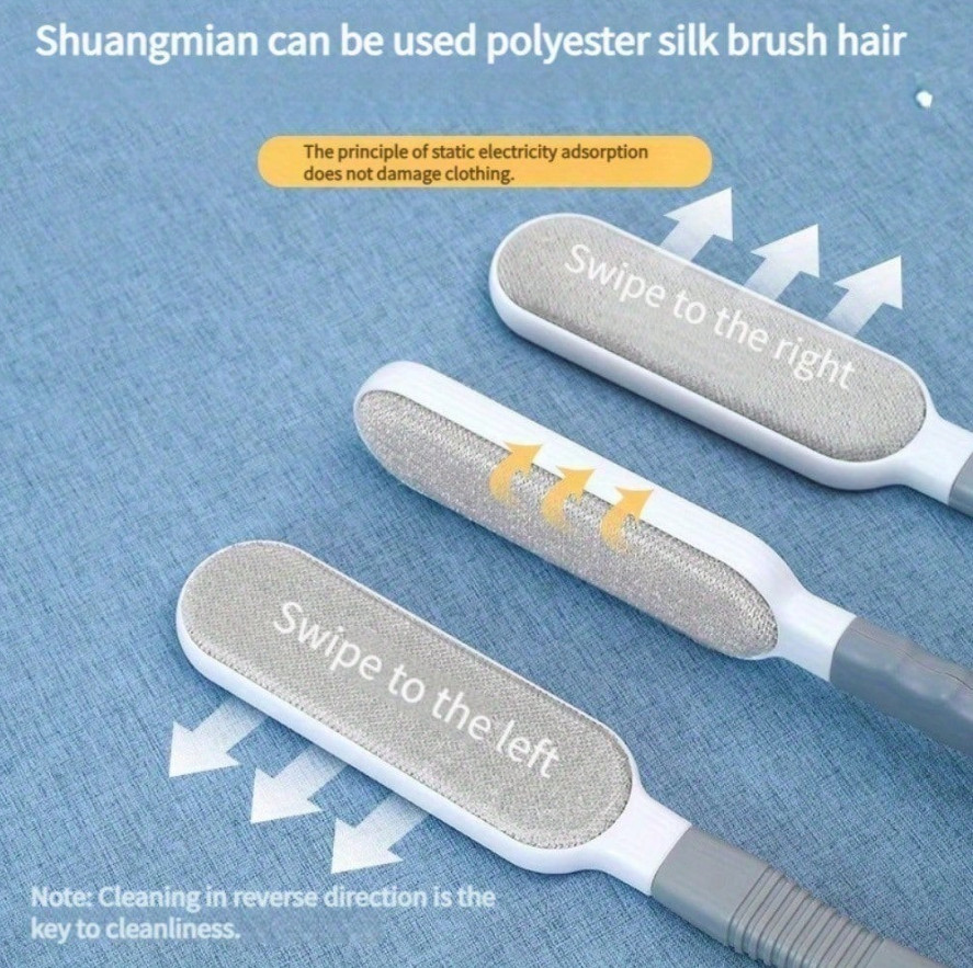 1 pc Reusable Manual Lint & Pet Hair Remover Brush for Clothes & Furniture