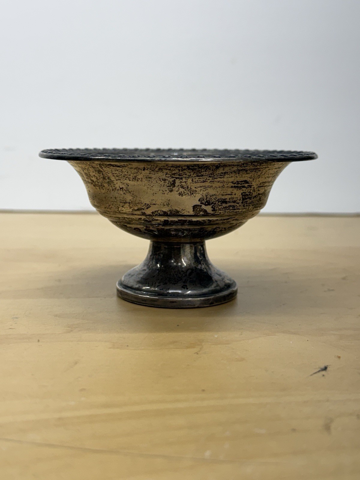 Revere Silversmiths Sterling Silver Weighted Compote 3” Tall #898