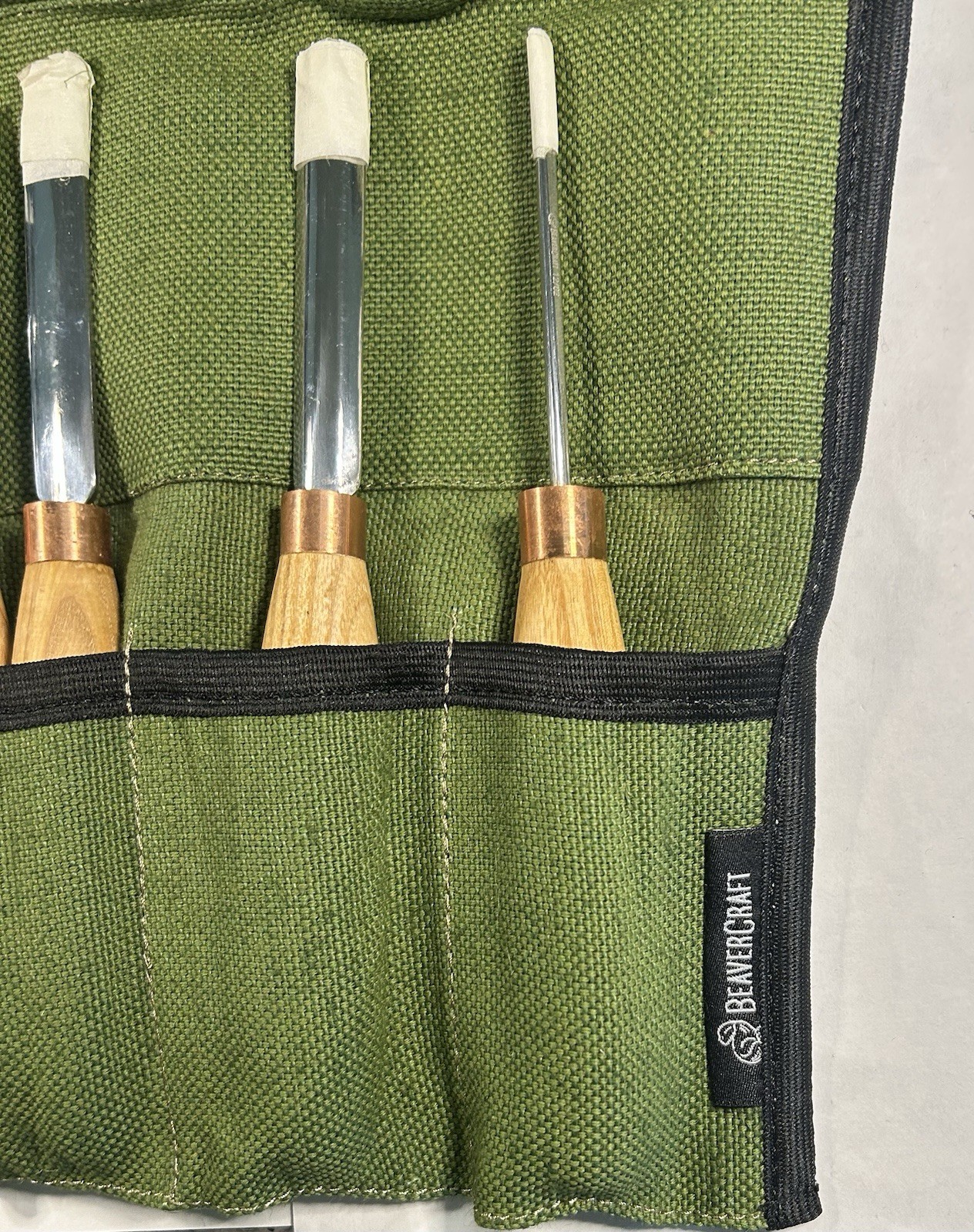 BeaverCraft SC01 Wood Carving Gouge Chisel Set Spoon Whittling Kit NEW in Pouch