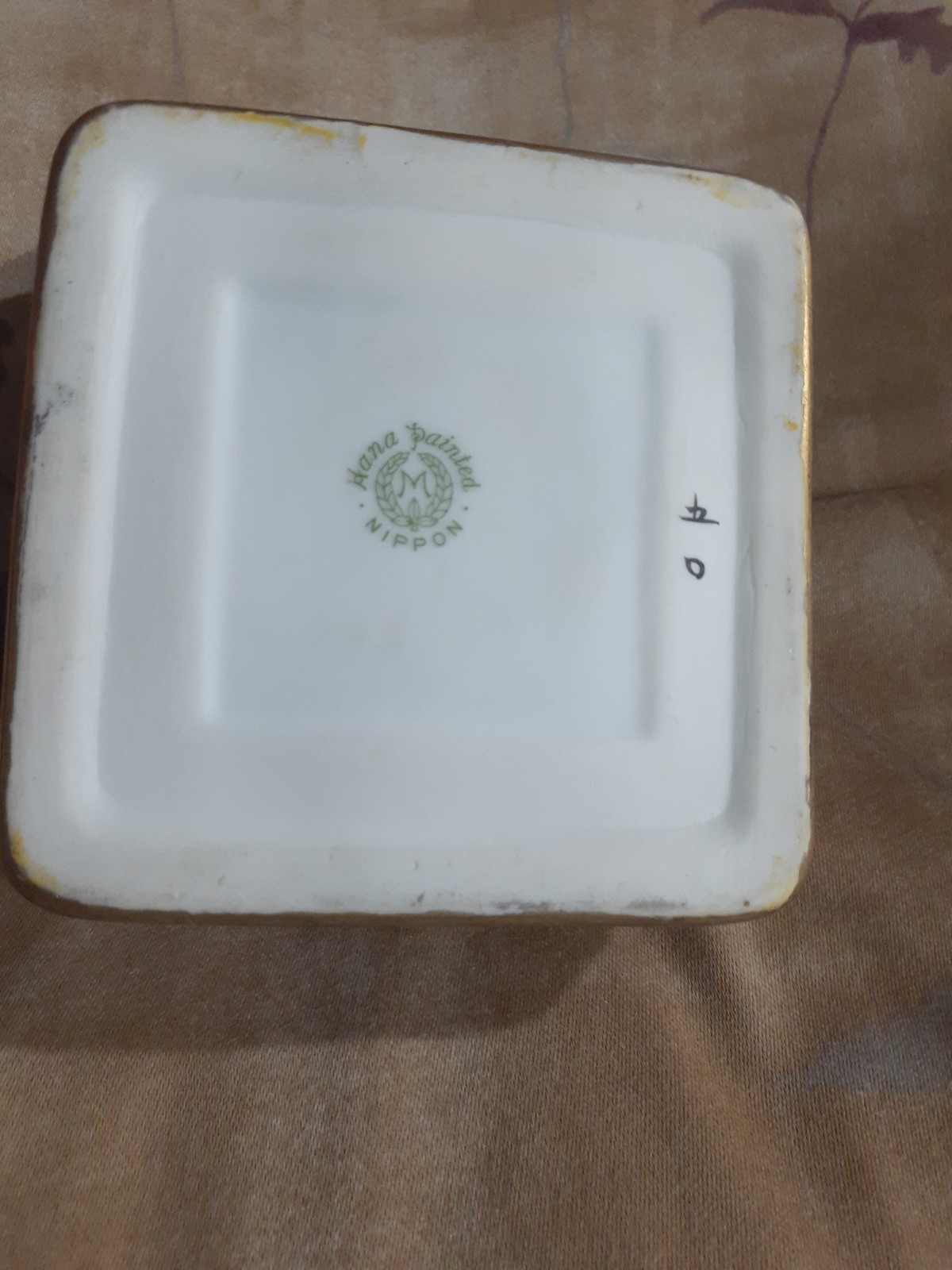 Nippon Large Egyptian Revival Style Inkwell Man on Camel with Insert.