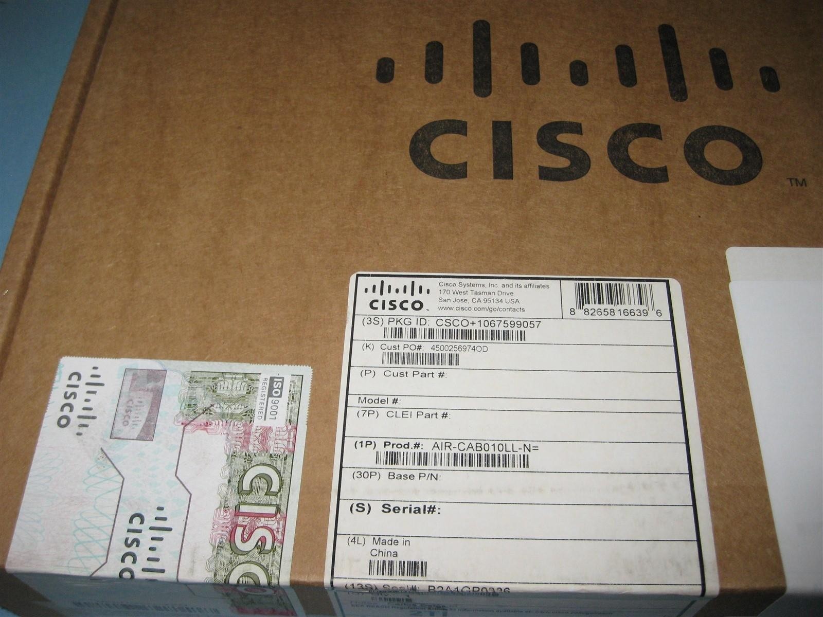 Cisco Aironet 10 Foot Low Loss Cable Assembly N Connectors AIR-CAB010LL-N New