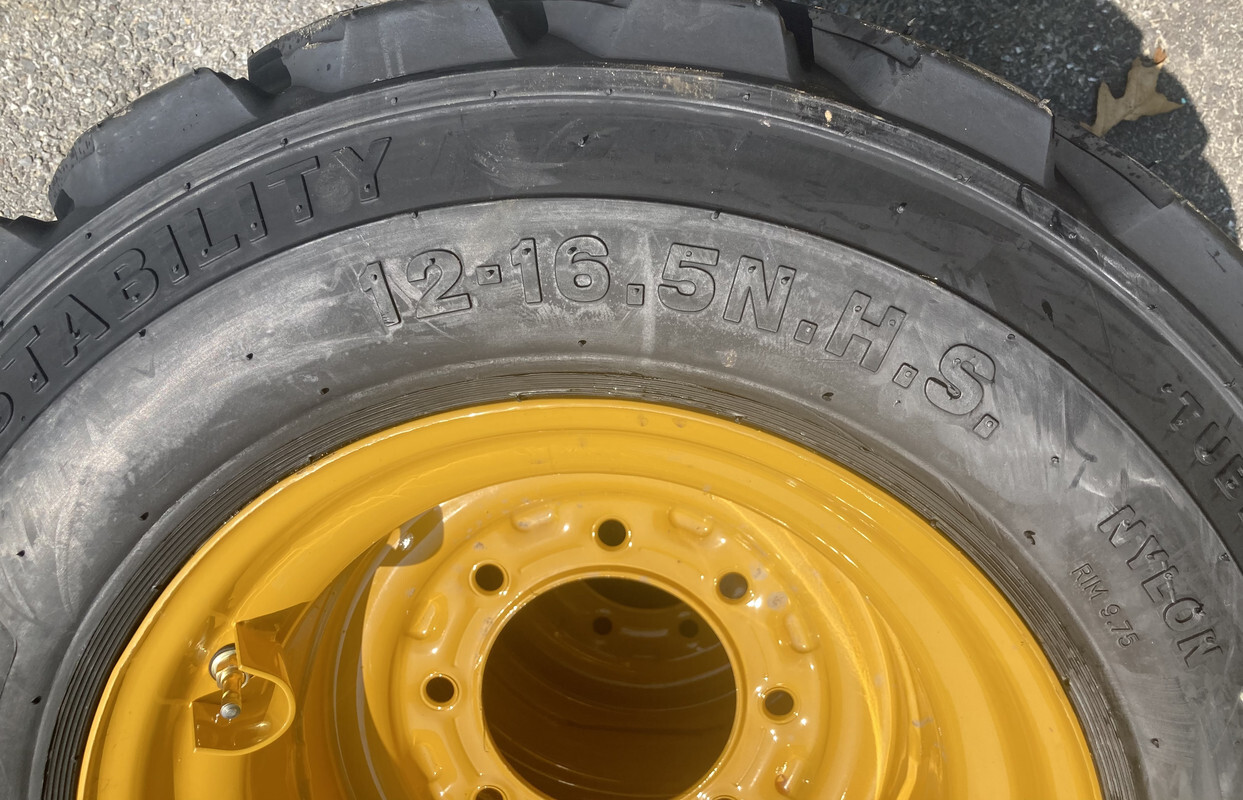 1 or 4-HD 12-16.5 SKS-8 Skid Steer Tires/Rims for John Deere 320,325,326,328,332