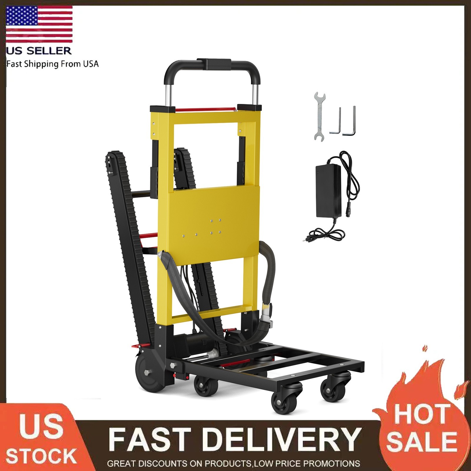 Electric Stair Climbing Hand Trucks Dolly Heavy Duty Stair Climber for Moving