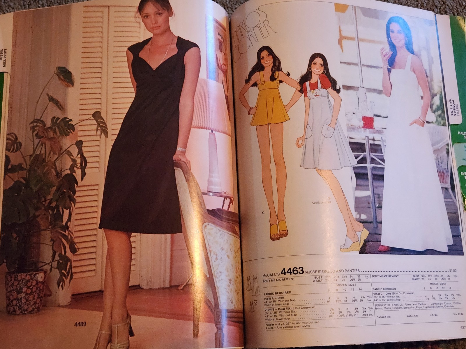 May 1975 McCall's HUGE Store Counter PATTERN CATALOG Halston Designs Marlo Style