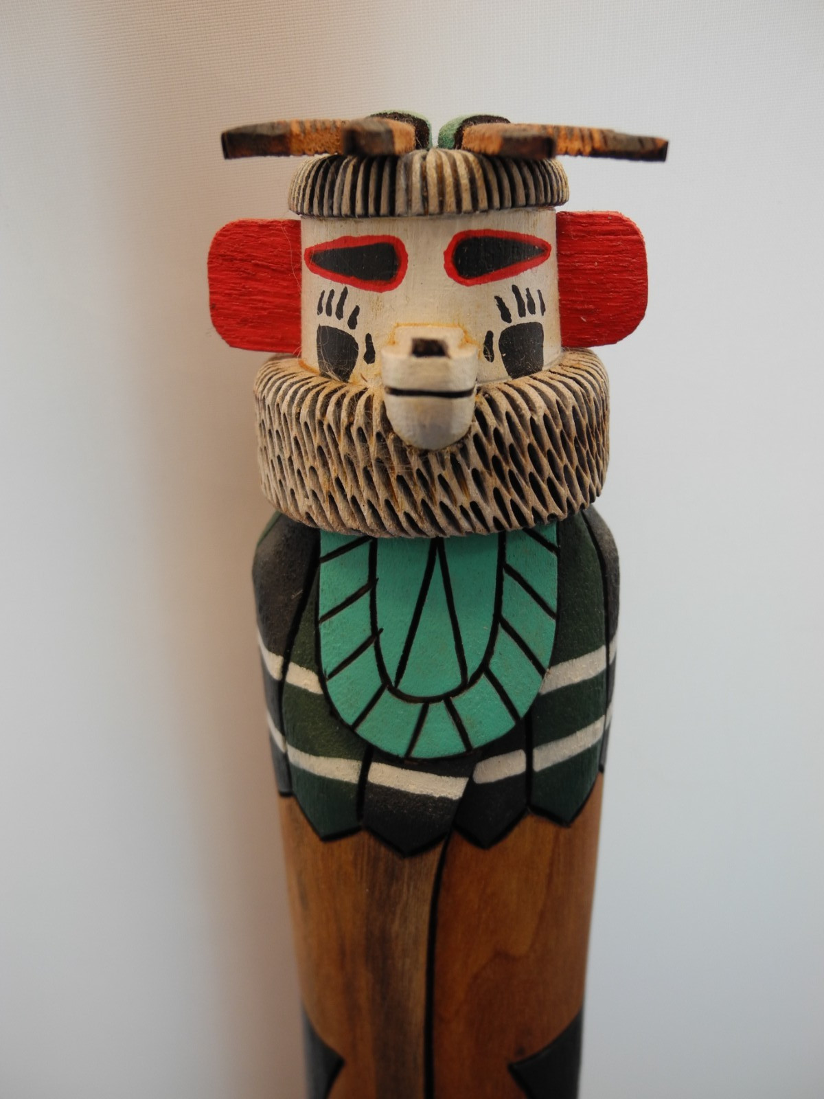 NATIVE AMERICAN ZUNI "BEAR" KACHINA BY WALTER HUGHTE