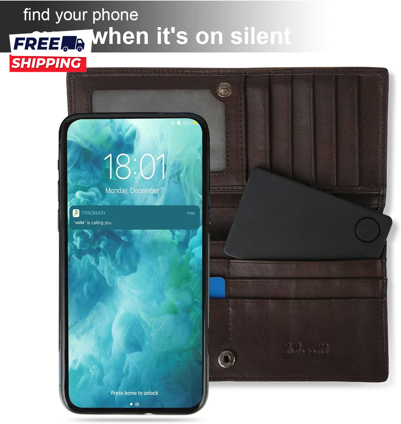 Wallet Tracker Finder Locator Small est Slim GPS Credit Deit Card Find Wallet