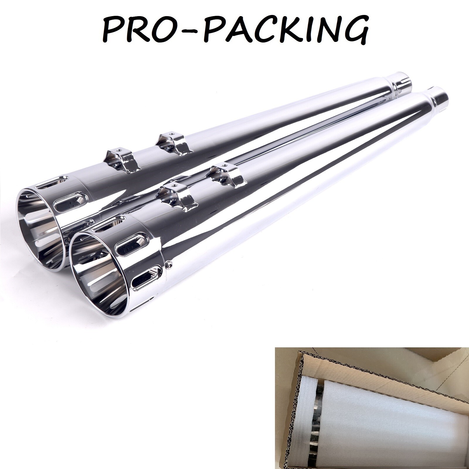 SHARKROAD Slip On Mufflers For Harley Davidson Touring 1995-2016