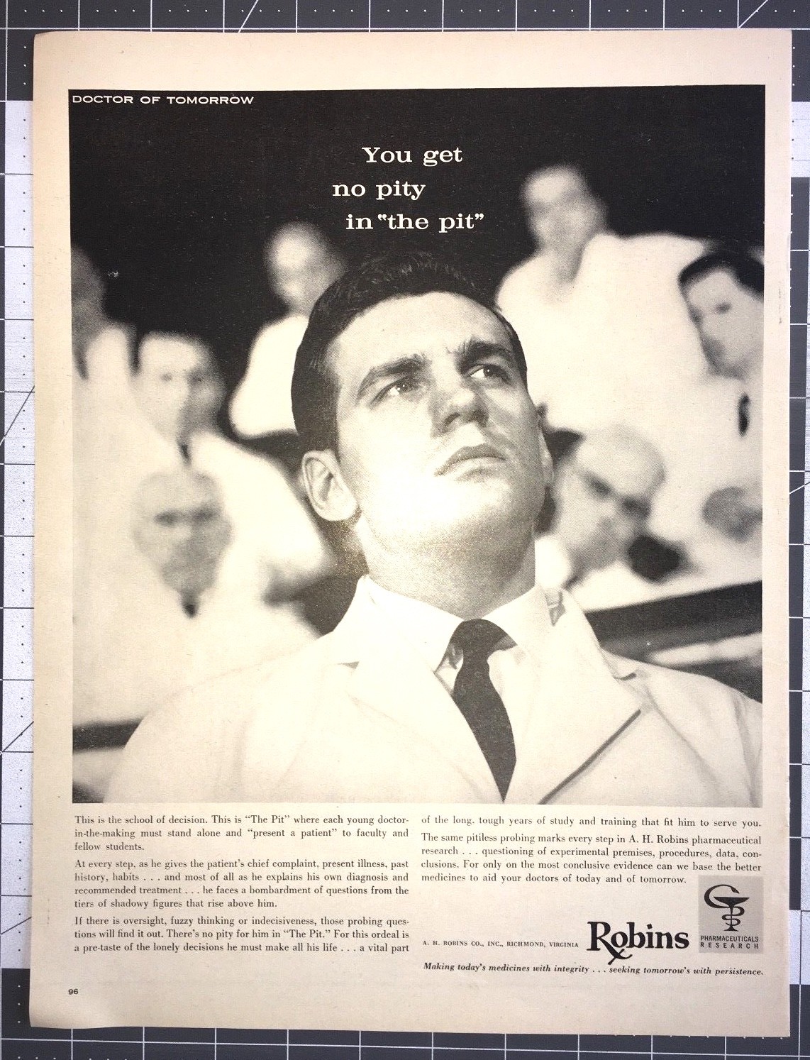 Life Magazine Ad ROBINS PHARMACEUTICALS RESEARCH