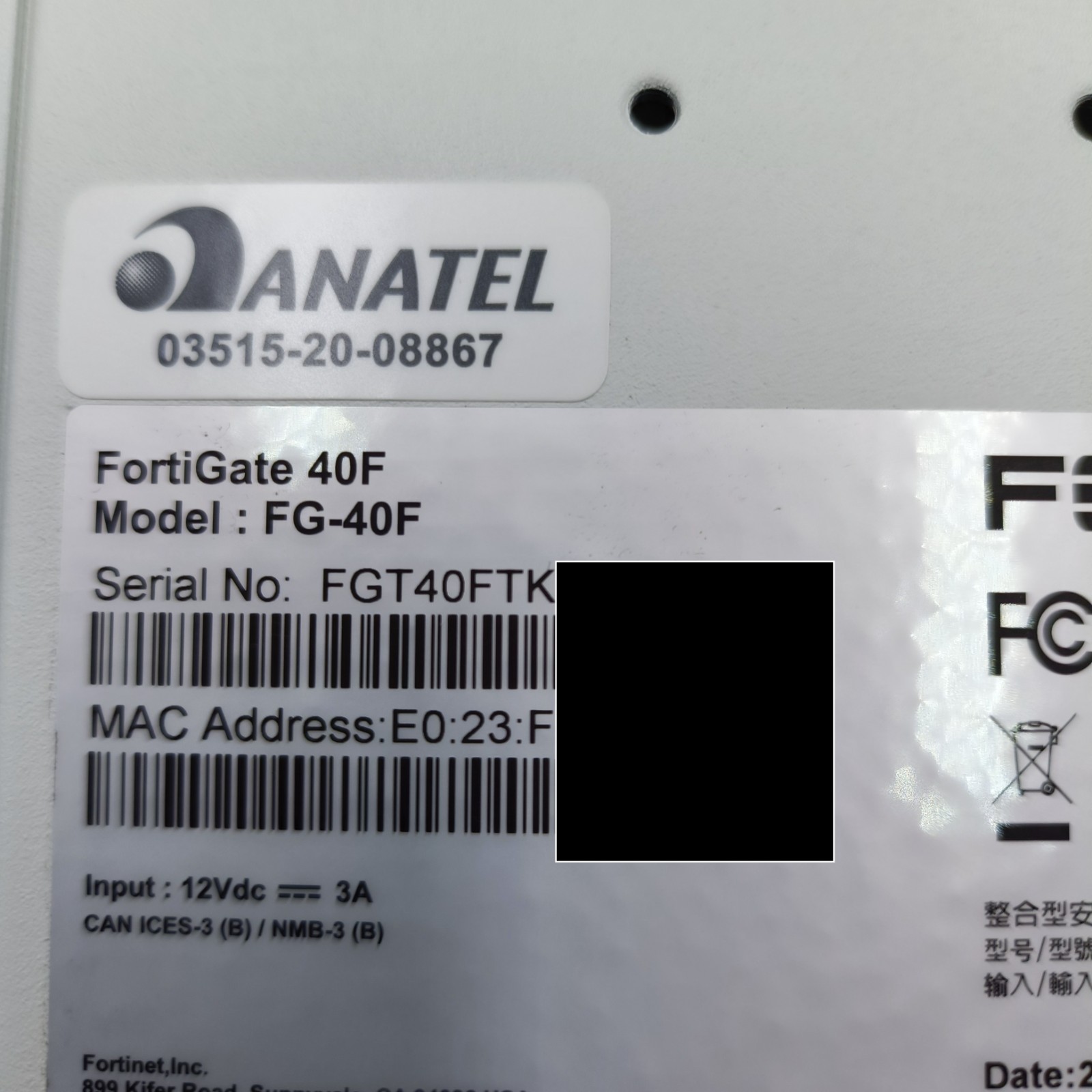Fortinet FortiGate 40F FG-40F UTM UTP License Network Security Firewall Device