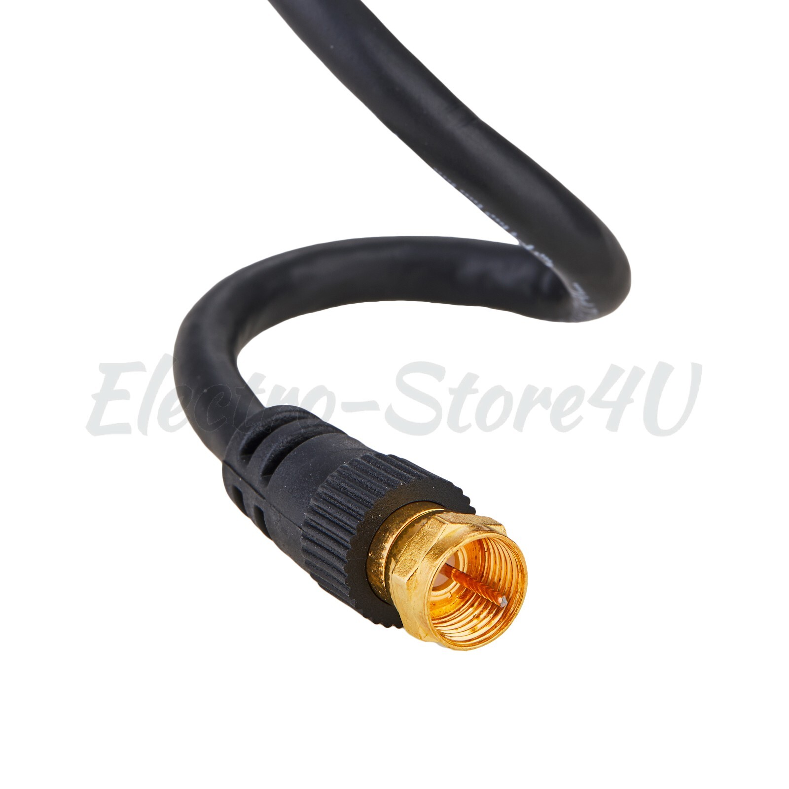 RG6 Coaxial Black Cable Dual SHIELDED Extension Coax Satellite TV Antenna Wire