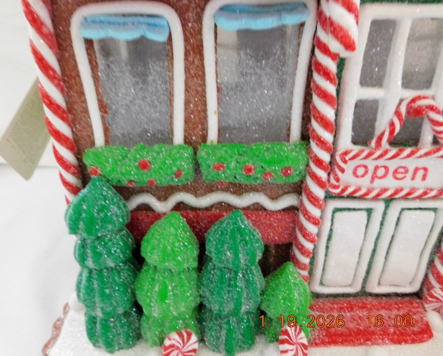 New 2025 Trimsetter Gingerbread House Light Up LED "Goodies Cafe" 10"T x 11"L