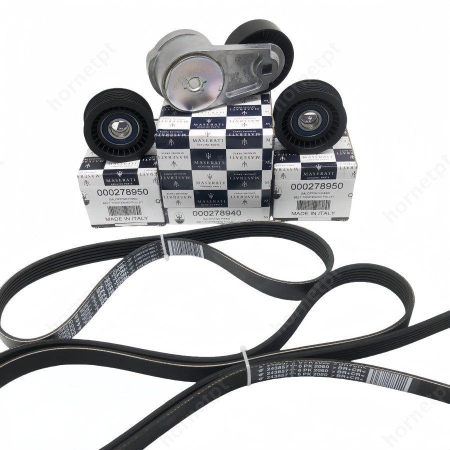 NEW  5pcs  Drive Belt Replacement Kit fit Maserati Ghibli Levante Quattroporte