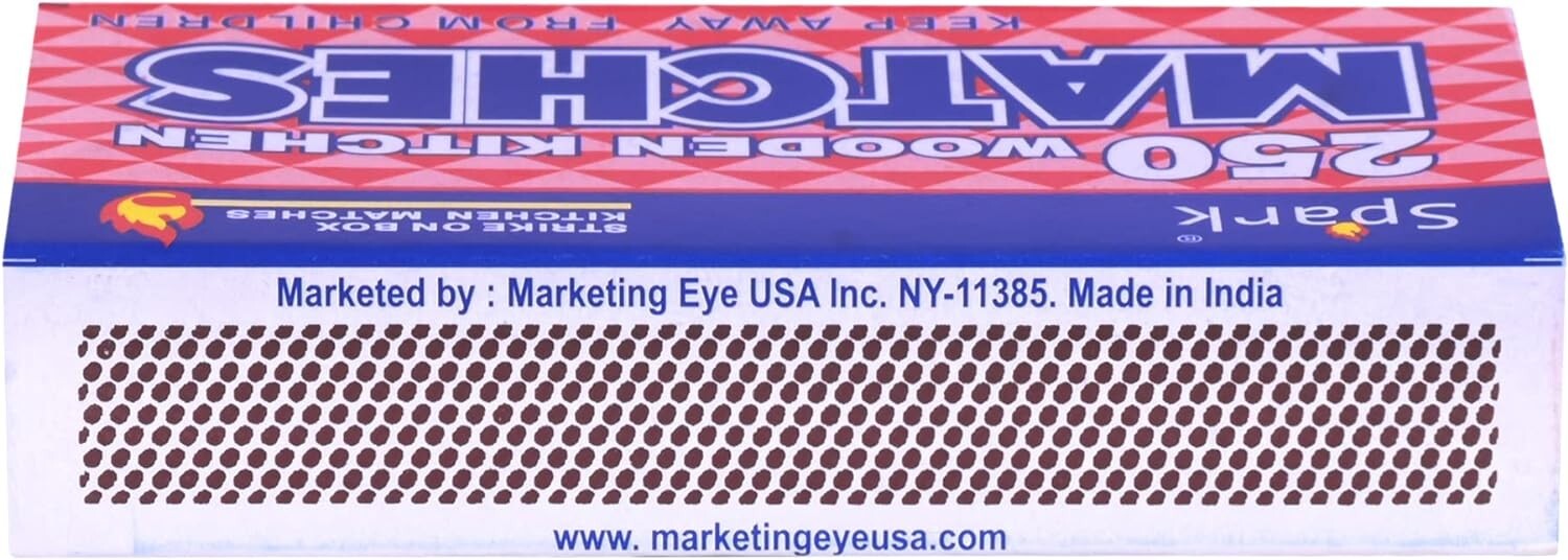 4 Pack Large Matches 1000 Count Strike On Box Bulk Kitchen/Camping/Fire/Candle