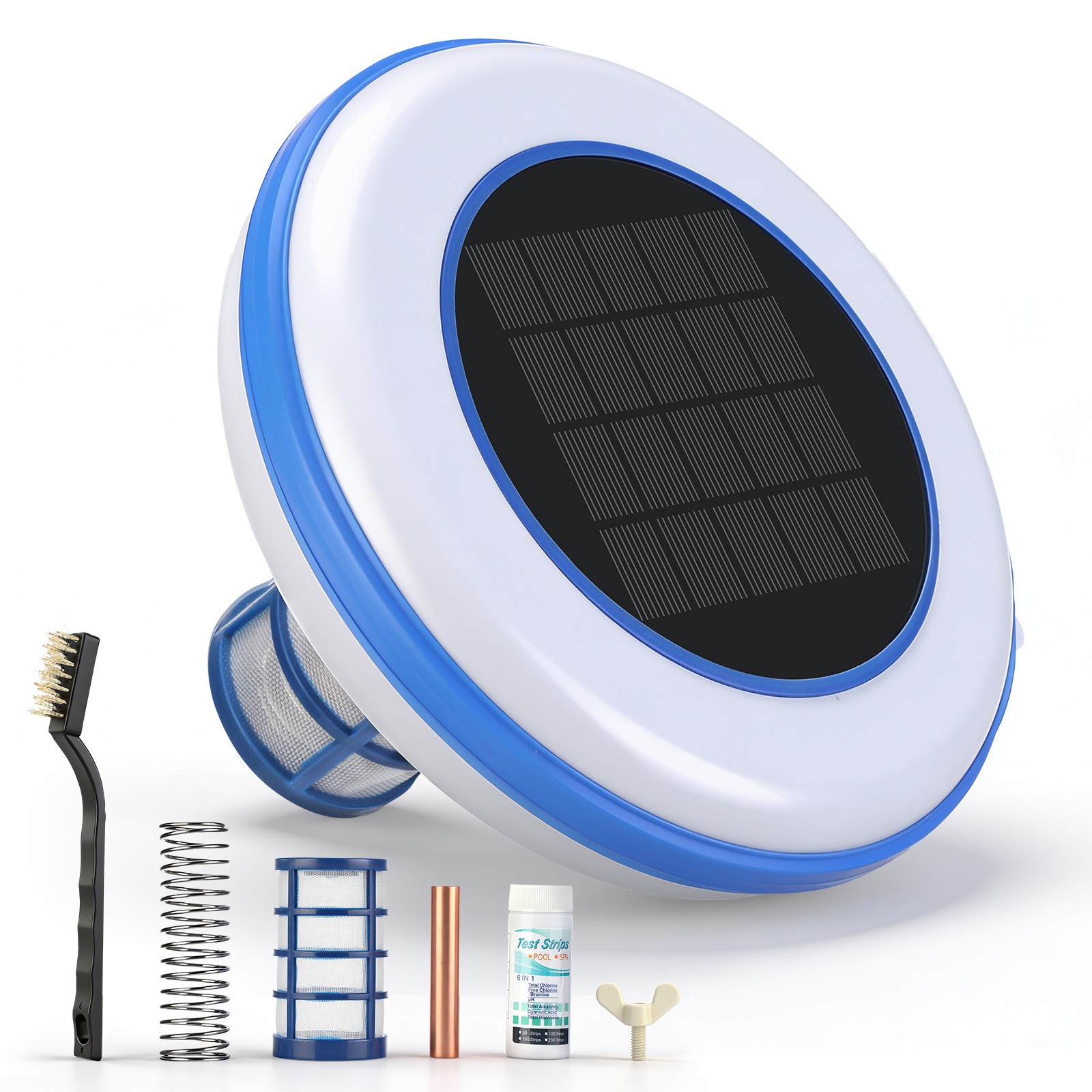 Solar Pool Ionizer Chlorine-Free Water Purifier & Algae Cleaner Up to 35,000 Gal