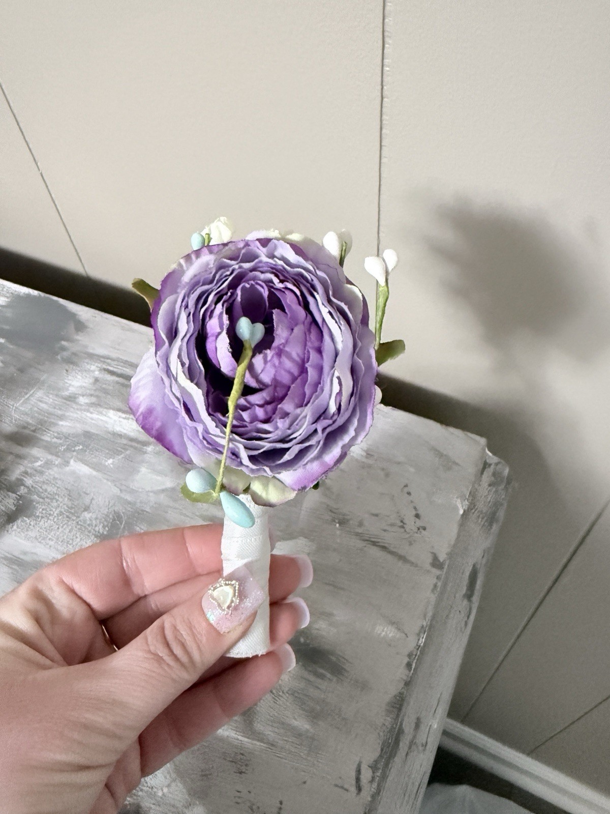 Wedding Boutonniere, Bouquet, Decor 15 Lot