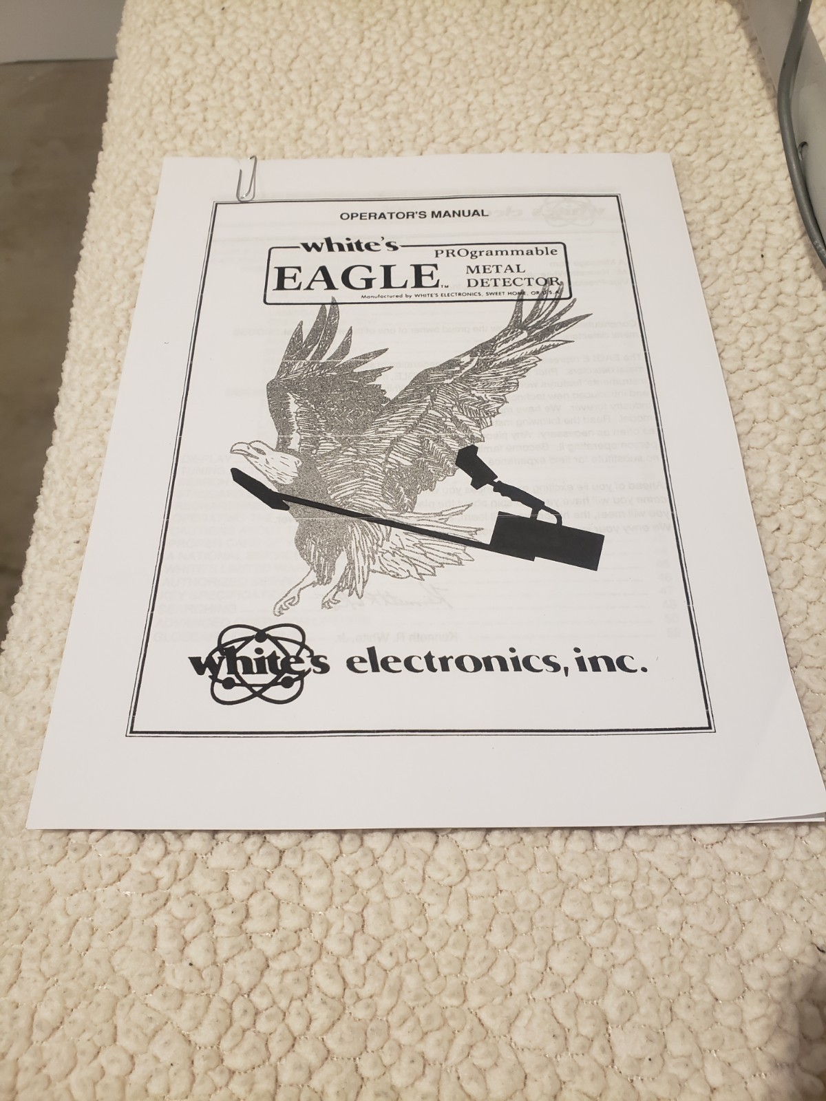 Whites Eagle Metal Detector