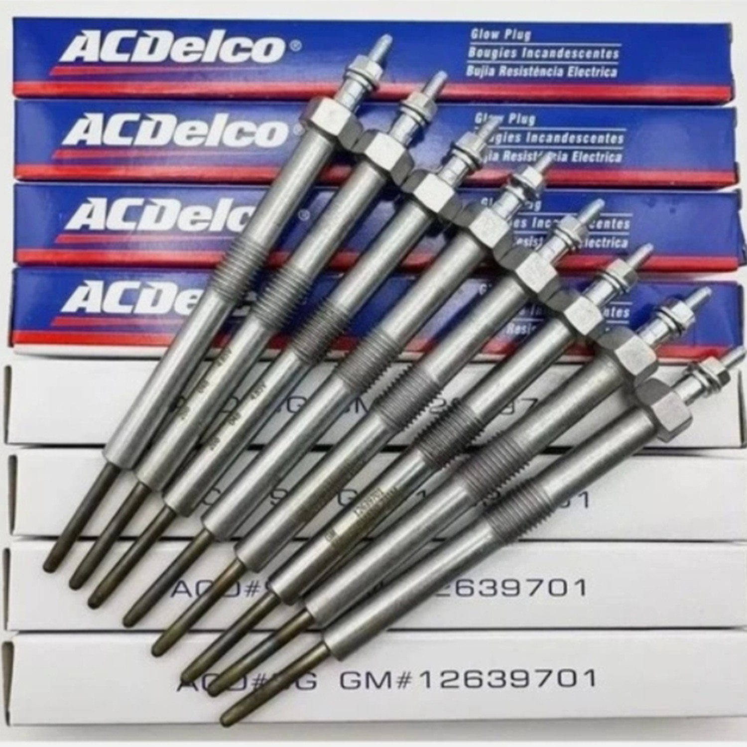 8X Genuine OEM 12639701 Glow Plugs For LMM LML LBZ Silverado Sierra Duramax 6.6L