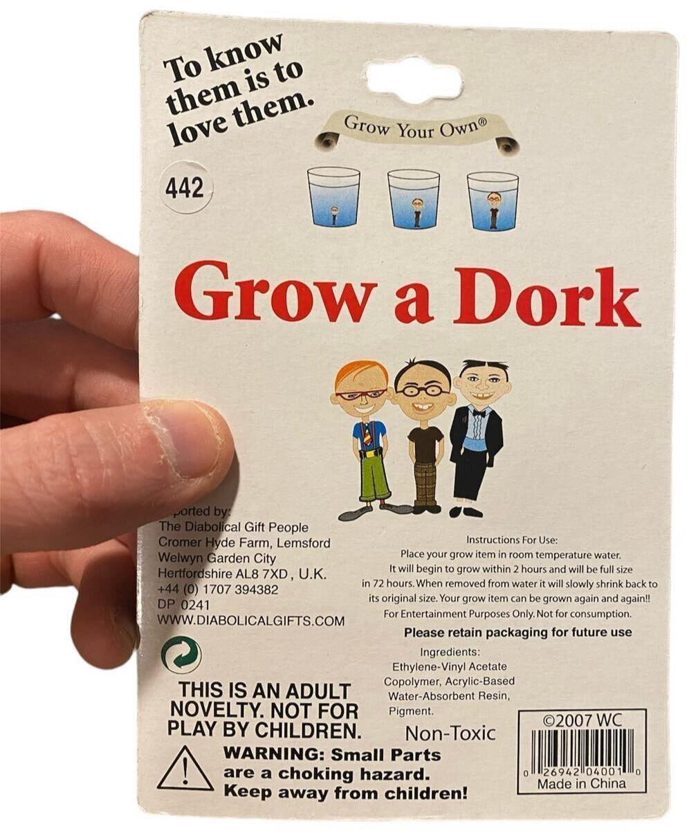 SET OF 3 Grow your own DORK - NERD - GEEK - Fun Gag Joke Novelty
