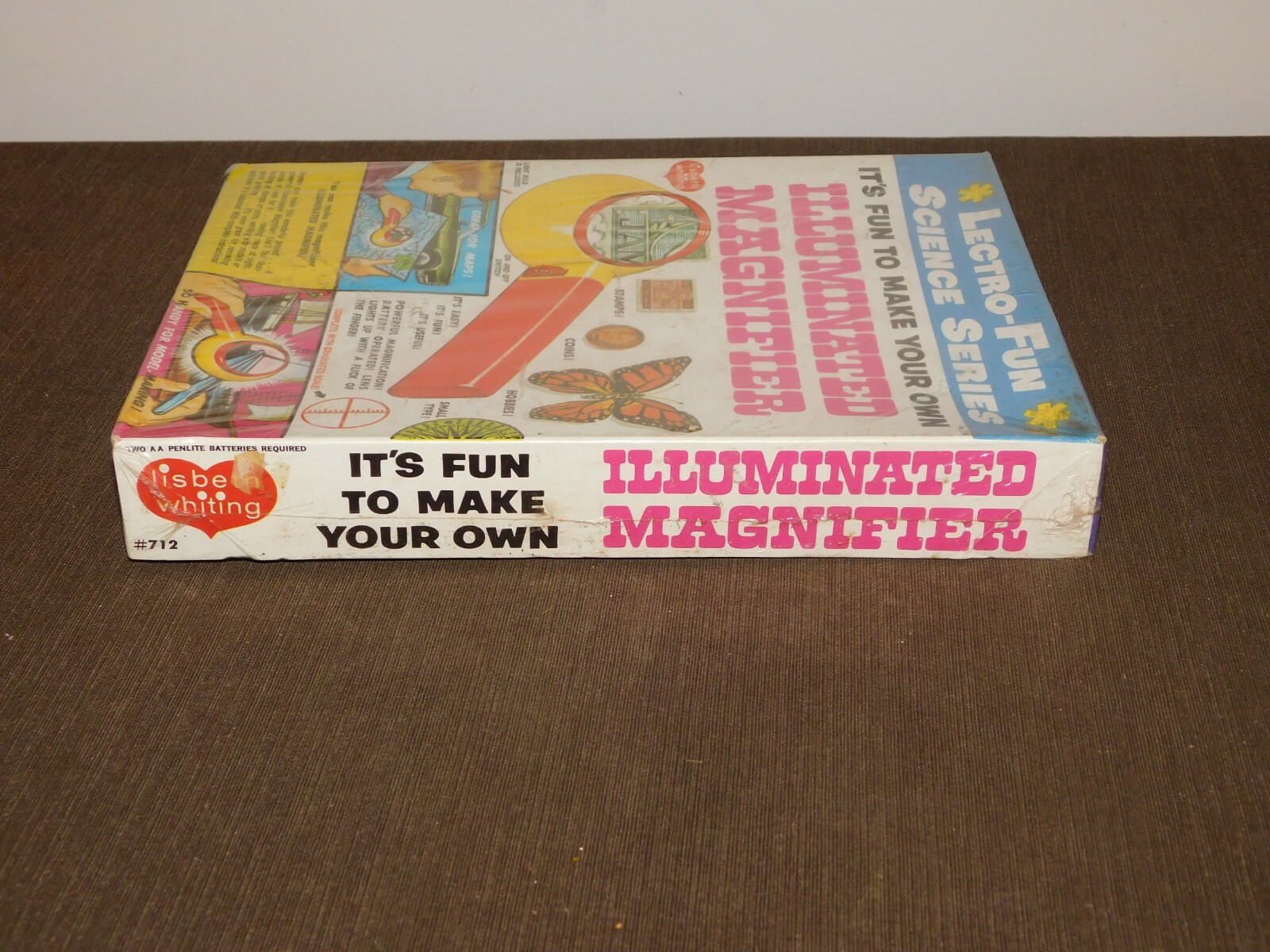 VINTAGE TOY 1967 LECTRO-FUN SCIENCE SERIES ILLUMINATED MAGNIFIER GAME NEW SEALED