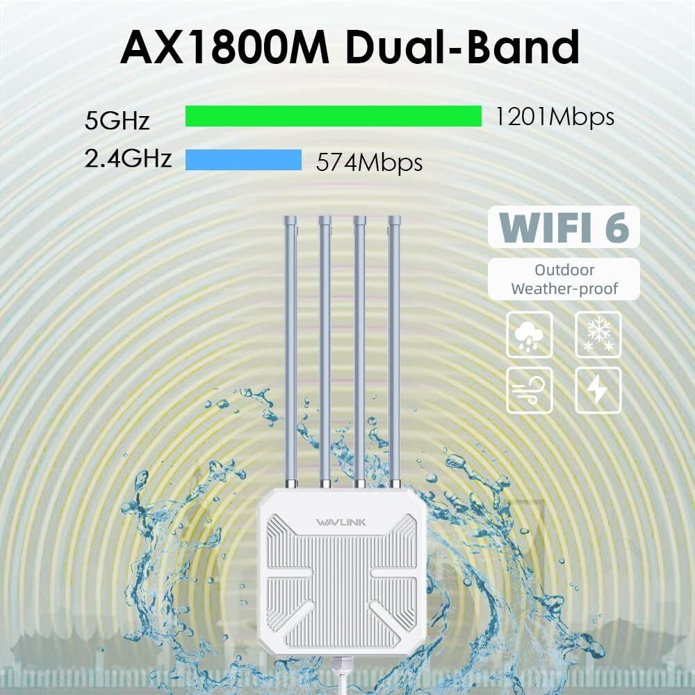 BE5100 Wi-Fi 7 Range Extender Dual Band WiFi 6 AX3000 AX1800 Outdoor Repeater