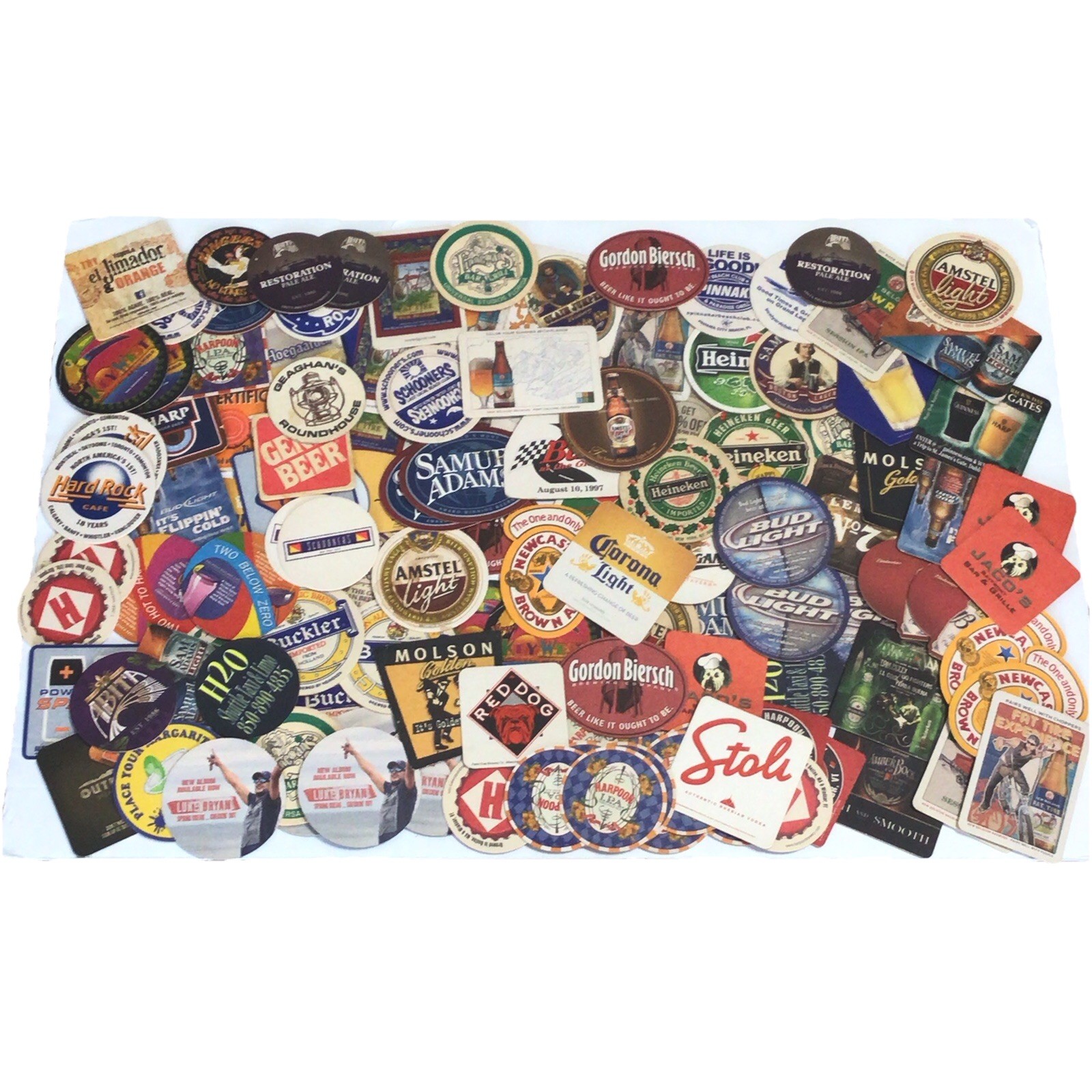 Vintage Mixed Lot of 125 Barware Beer Drink Coasters Liquor Pub Advertising
