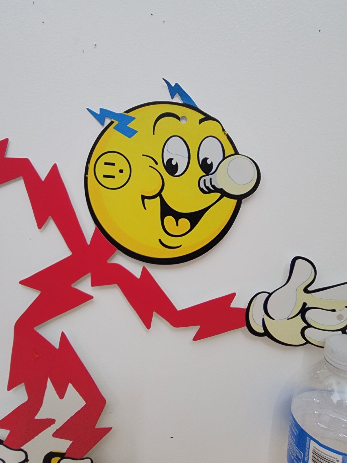 REDDY KILOWATT METAL SIGN ELECTRICITY POWER COMPANY GENERAL ELECTRIC VINTAGE STY