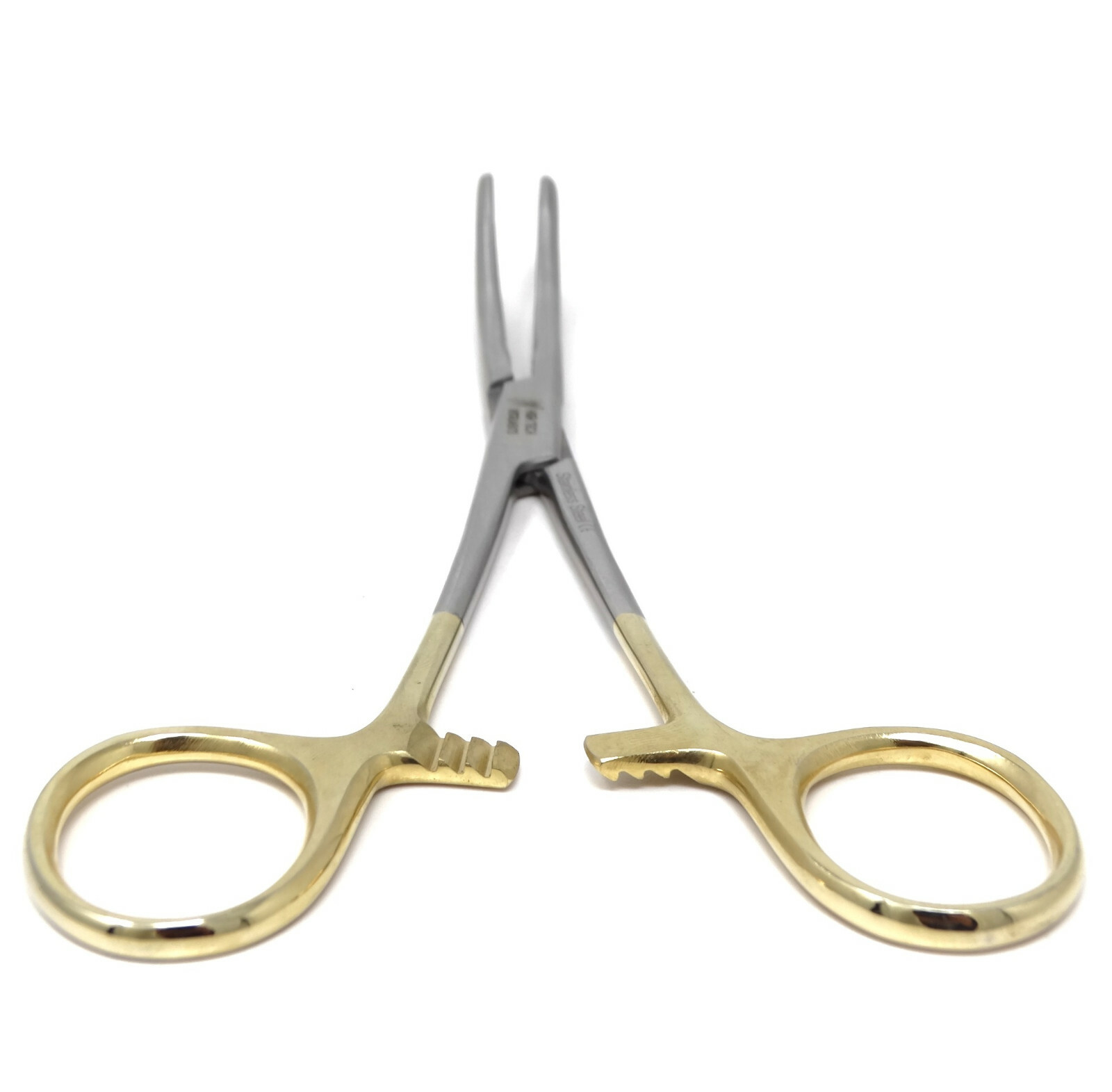 3 Rochester Carmalt Hemostat Forceps 6.5"Curved German Stainless Surgical-Gold