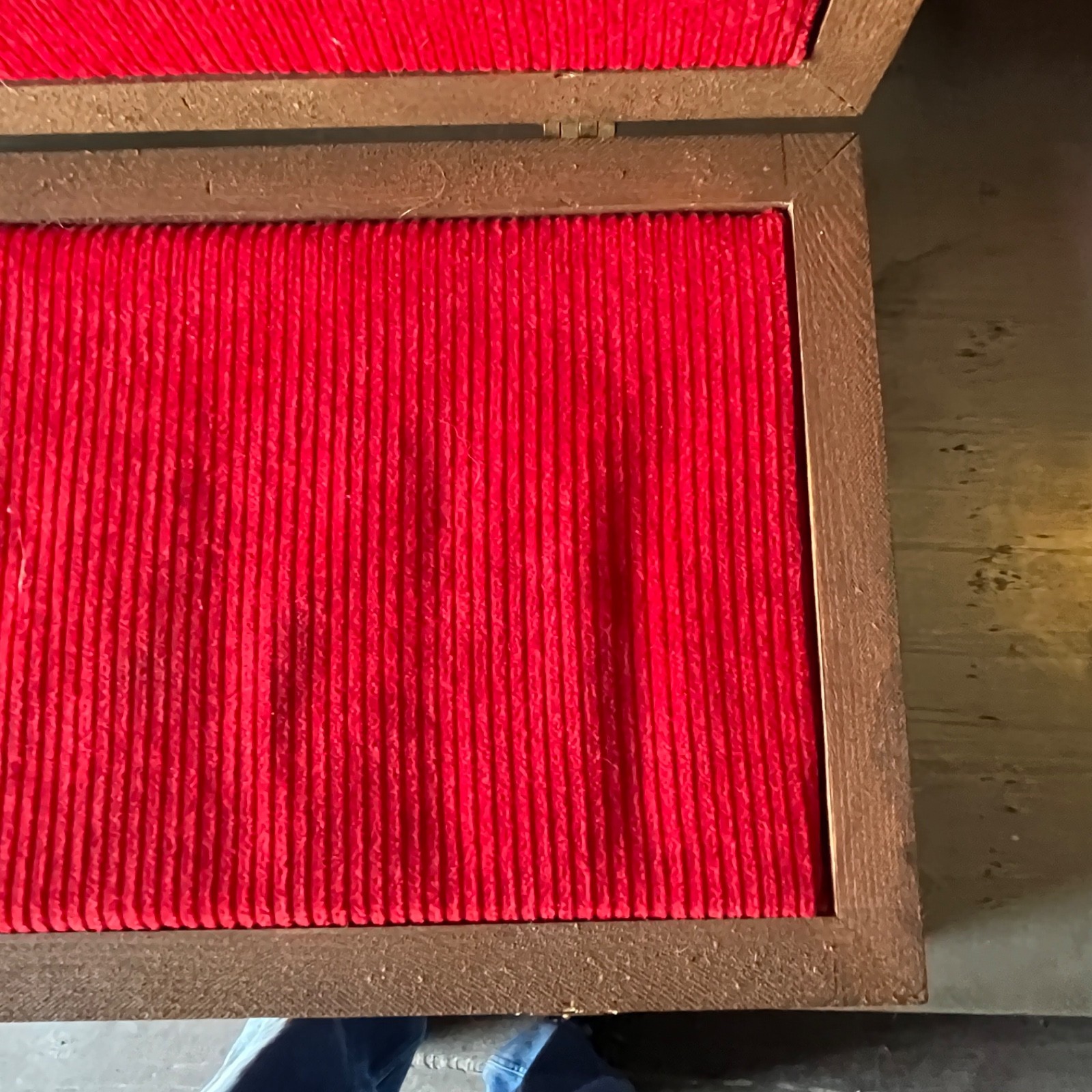 Wooden Gun Case Knife Pistol 13.5” x 8.5” x 3 Revolver Wood USA Shadow Box