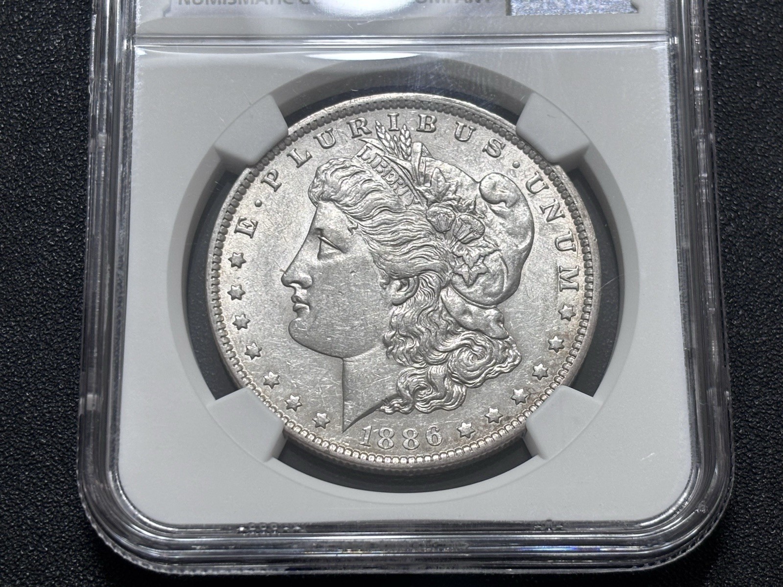 1886 O $1 MORGAN SILVER DOLLAR AU53 NGC Cert#6582900-004 CAC APPROVED!