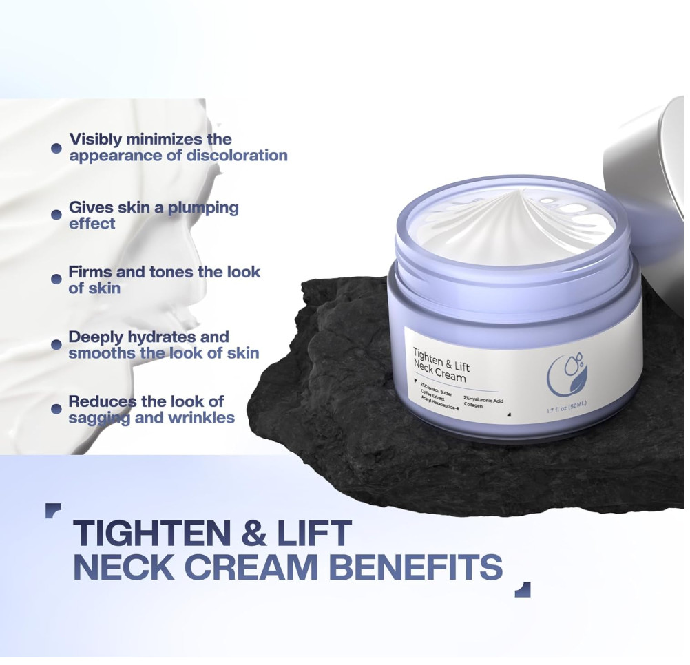 Go New Pure Beauty Tighten & Lift Neck Firming Cream - Anti-Aging Neck Creams fo